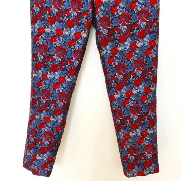 BCBGMaxAzria Dark‎ Navy Multi Allen Slim-Leg Cropped Pants - Picture 5 of 12